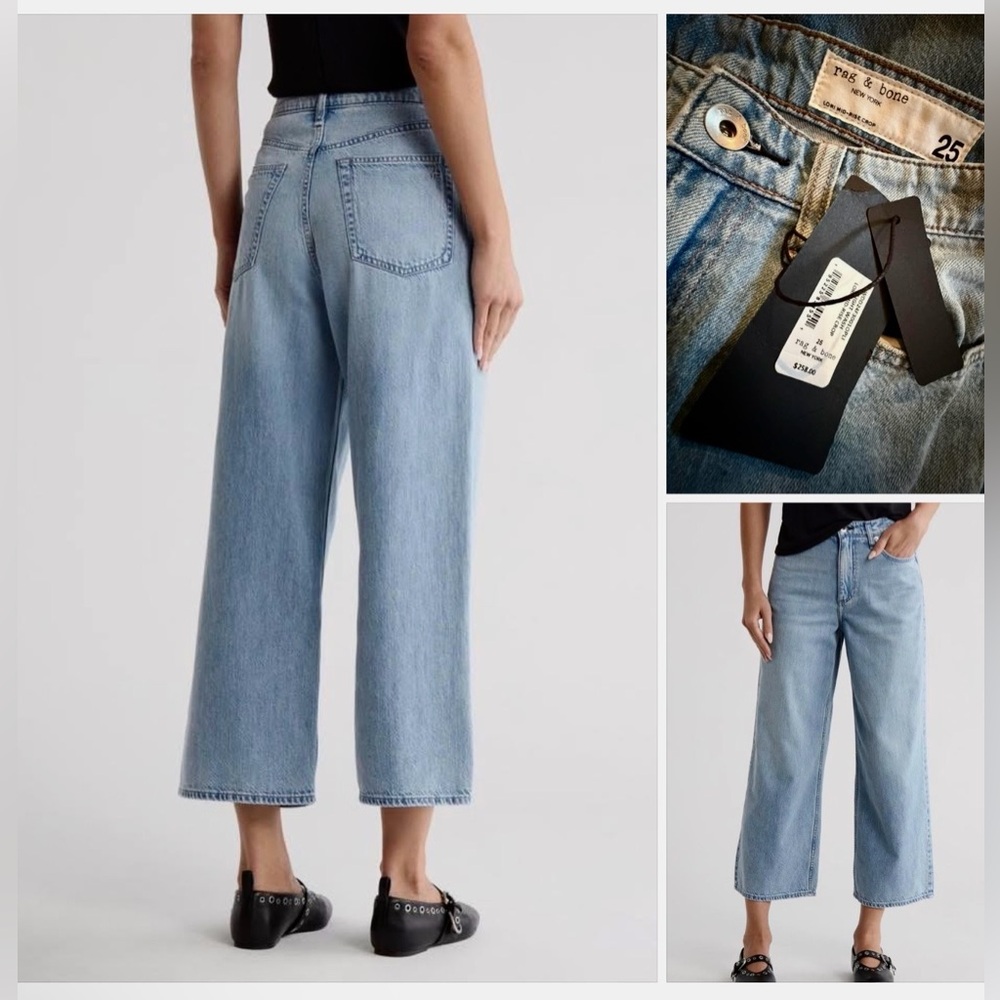 NWT! rag & bone Light Blue Lori cropped jeans